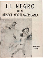1956 SPANISH LANGUAGE MAGAZINE ON BLACK BASEBALL IN AMERICA.