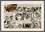 "TERRY AND THE PIRATES" FRAMED SUNDAY PAGE ORIGINAL ART.