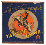 “THE LONE RANGER TARGET GAME” WITH GUN AND BOX.
