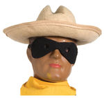 “LONE RANGER OFFICIAL DOLL” WITH TAG, HAT, GUNS BY DOLLCRAFT NOVELTY.