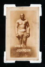 JACK JOHNSON SGC GRADED CARD TRIO (RICHARD MERKIN COLLECTION).