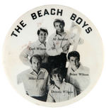 "THE BEACH BOYS" RARE VINTAGE BUTTON.