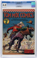 "TOM MIX COMICS" #2 NOVEMBER 1940 CGC 4.0 VG.