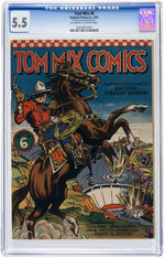 "TOM MIX COMICS" CGC-GRADED COMIC BOOK LOT.