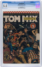 "TOM MIX COMICS" CGC-GRADED COMIC BOOK LOT.