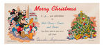 “WALT DISNEY’S COMICS & STORIES MERRY CHRISTMAS” PR. OF SUBSCRIPTION CONFIRMATION CARDS AND ENVELOPE