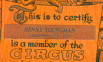 COMEDIAN HENNY YOUNGMAN “LOU COSTELLO TENT” AWARD PLAQUE.