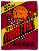 1981-82 TOPPS BASKETBALL NEAR FULL GUM CARD DISPLAY BOX.