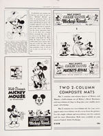 “MICKEY MOUSE IN MICKEY’S RIVAL” MOVIE EXHIBITOR PUBLICITY FOLDER.