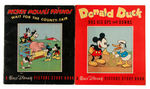 MICKEY MOUSE & DONALD DUCK WHITMAN PICTURE STORY BOOK PAIR.