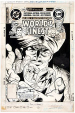 "WORLD'S FINEST" #268 ORIGINAL DICK GIORDANO COVER ART.