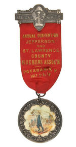 ORNATE "DELEGATE" FIRE BADGE BY W&H 1909.