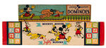 "MICKEY MOUSE DOMINOES/SAFETY BLOCKS" BOXED SETS.