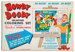 "HOWDY DOODY PRE-SKETCHED COLORING SET."