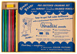 "HOWDY DOODY PRE-SKETCHED COLORING SET."