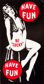 "FLIPPIN FANNY MATCHING COINS" PIN-UP NOVELTY VENDING MACHINE.