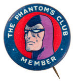 "THE PHANTOM'S CLUB MEMBER" BEAUTIFUL AUSTRALIAN CLUB BUTTON.