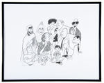 AL HIRSCHFELD LIMITED EDITION LITHOGRAPH OF TV LAND CHARACTERS.