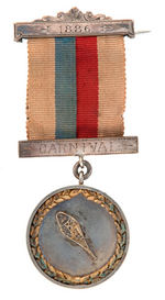 WINTER CARNIVAL 1886 AWARD MEDAL FOR SNOW SHOE COMPETITION.