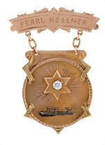 ICE SKATING MEDAL FROM 1908 IN 10K GOLD.