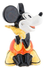 UNUSUAL MICKEY MOUSE FRENCH CERAMIC BANK.