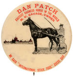 "DAN PATCH/FASTEST HARNESS HORSE IN THE WORLD" PROMOTING HIS DAILY FOOD.