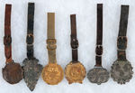 JAMESTOWN EXPOSTION GROUP OF SIX WATCH FOBS FROM THE IRA REED COLLECTION.