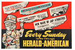 “EVERY SUNDAY IN THE CHICAGO HERALD-AMERICAN” COMIC STRIP PROMO POSTER.