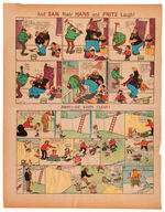 OPPER/DIRKS/SWINNERTON EARLY COMIC STRIP “JAM” PAGES TRIO AND EARLY OTTO MESSMER.