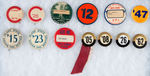 SCHOOL AND COLLEGE GRADUATION AND REUNION HUGE COLLECTION OF 95 BUTTONS PLUS WATCH FOB.