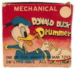 "DONALD DUCK THE DRUMMER" BOXED LINE MAR WIND-UP.