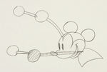 STEAMBOAT WILLIE – MICKEY MOUSE HOLDING MALLETS PRODUCTION DRAWING.