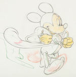 FANTASIA PRODUCTION DRAWING WITH MICKEY MOUSE AS SORCERER’S APPRENTICE.