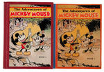 "THE ADVENTURES OF MICKEY MOUSE BOOK 1" PAIR.