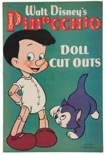"PINOCCHIO DOLL CUT OUTS" LARGE FORMAT PAPERDOLL BOOK.