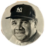 QUAKER CEREALS PREMIUM 1934 BABE RUTH CELLULOID GAME SCORER WITH YANKEES LOGO.