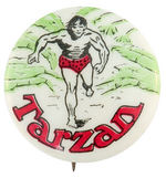 "TARZAN" RARE VARIETY 1933 BUTTON.