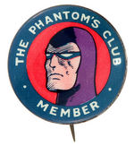 "THE PHANTOM'S CLUB MEMBER" BEAUTIFUL AUSTRALIAN CLUB BUTTON.