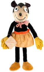 MINNIE MOUSE LARGE ENGLISH DOLL BY DEAN'S RAG BOOK CO. WITH TAG.