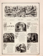 "DEMOREST'S ILLUSTRATED MONTHLY" 1870 ISSUE WITH POE'S "THE RAVEN."