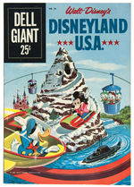 DELL GIANT COMIC BOOK PAIR FEATURING DISNEYLAND-INCLUDING ONE CGC GRADED BOOK.