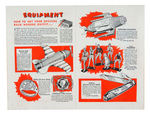 "BUCK ROGERS SOLAR SCOUTS" REPELLER RAY RING PLUS 1936 MANUAL & MAILER.
