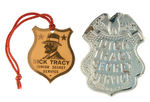 DICK TRACY PAIR OF MINT 1930s BADGES.