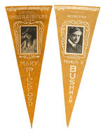 SILENT FILMS STARS PENNANTS AND HANKY.