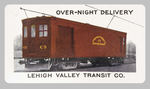 "LEHIGH VALLEY TRANSIT CO" CELLULOID BUSINESS CARD.