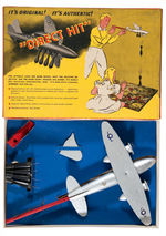 “DIRECT HIT” WWII TOY BOMBER AND TARGET GAME WITH BOX.