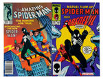 "THE AMAZING SPIDER-MAN" BLACK COSTUME COMIC LOT OF FIVE.