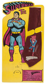 "SUPERMAN TIE" ON PUNCH-OUT STORE DISPLAY CARD.