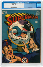"SUPERMAN" #23 JULY-AUGUST 1943 CGC 7.0 FINE/VF.