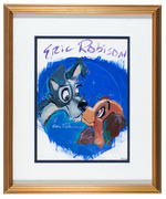 ERIC ROBISON LADY & THE TRAMP FRAMED ORIGINAL PAINTING.